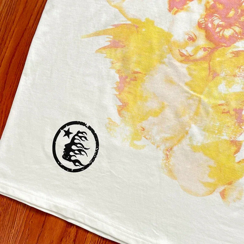 HS Uv Angel Tee Puur Katoenen T-Shirts Met Korte Mouwen Voor Mannen En Vrouwen