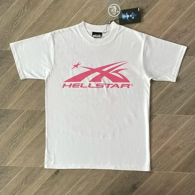 HS Gel Sport Logo T-shirt voor heren en dames katoen met korte mouwen Europa