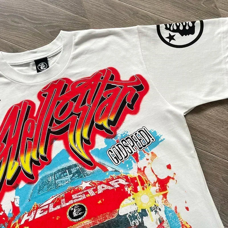 HS highway to victory Tee Short-sleeved cotton T-shirt for men and women