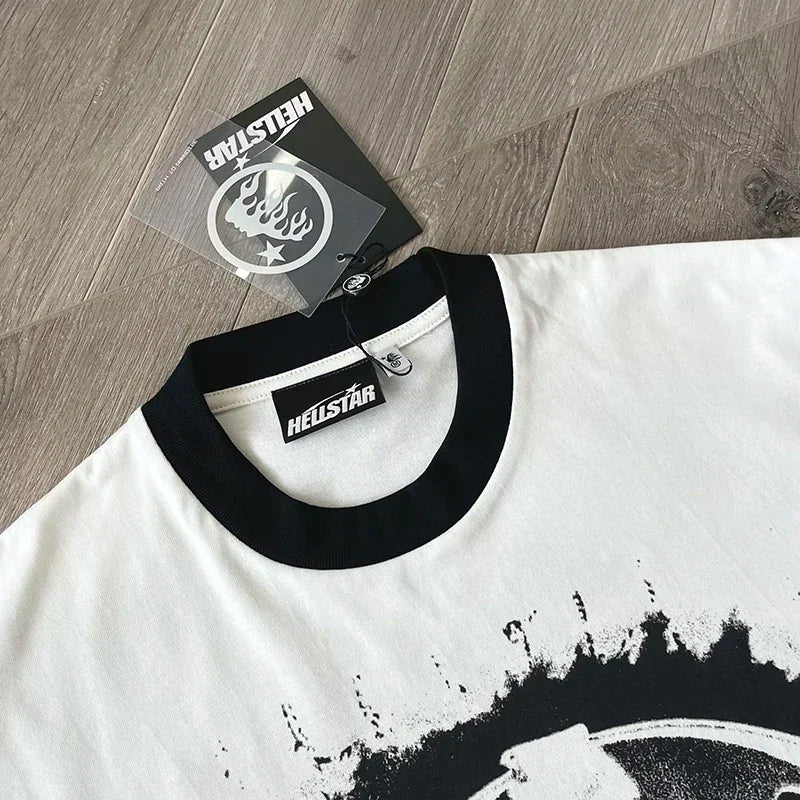 HS 777 Path 2 Paradise Tee Portrait patchwork short-sleeved T-shirts for men and women