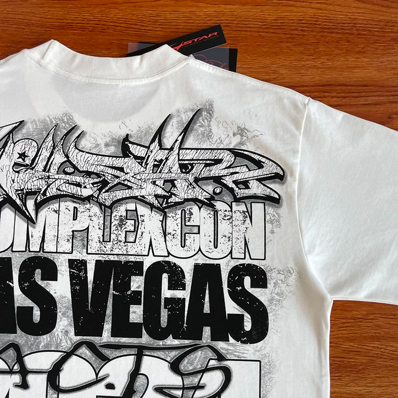 HS  iEuro-american style cotton short-sleeved T-shirt