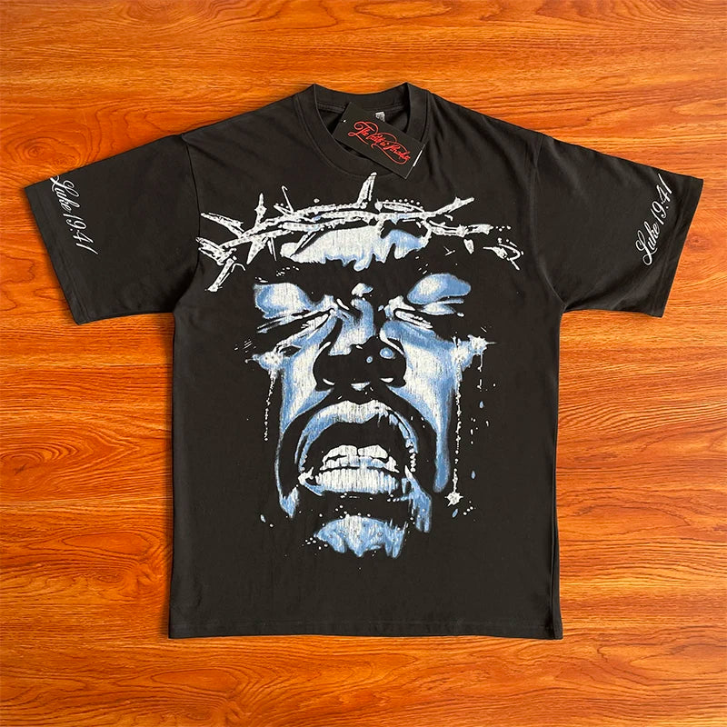 HS  Wings of Liberty printed short-sleeved T-shirt