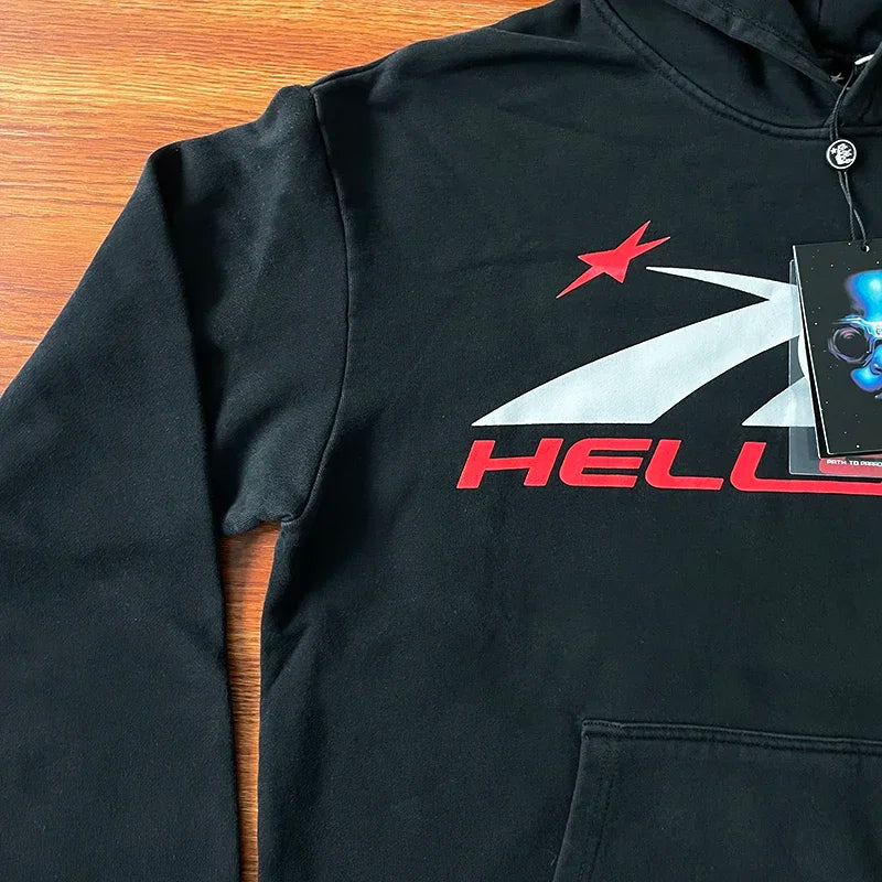 HS Sport Hoodie Large Logo Wash Water Sports Men's and Women's Casual Hoodie