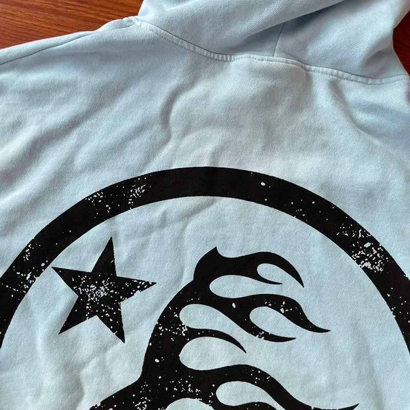 HS Fire Sky Blue Hoodie