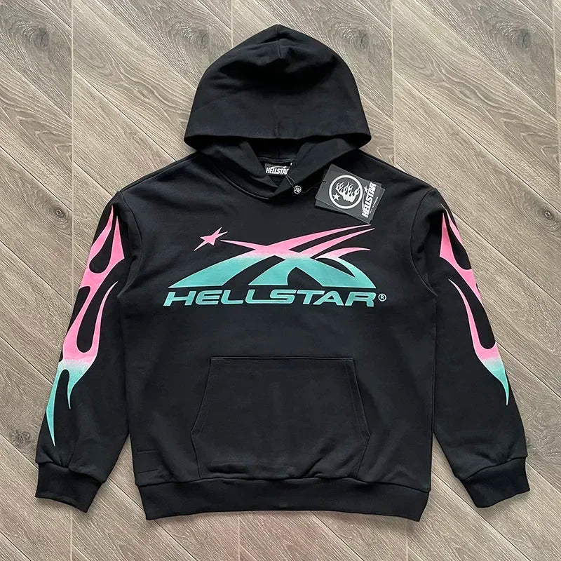 HS Sport Sports hoodie with big logo gradient