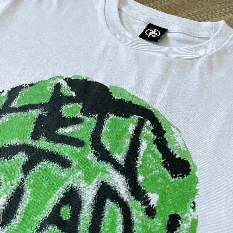 HS Rodman Green Tee European and American high street trend short-sleeved T-shirt for men and women