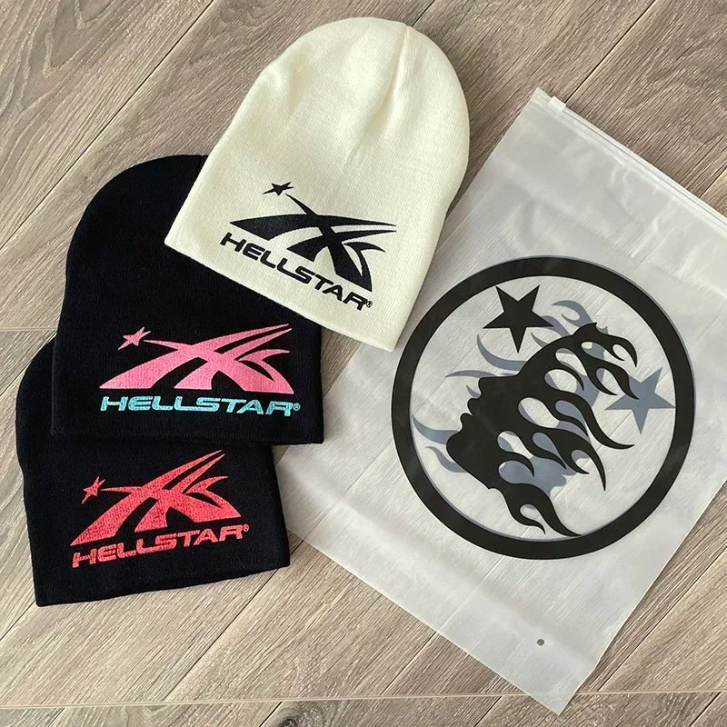 HS  Sample Beanie Knitted casual high street wool cold hat