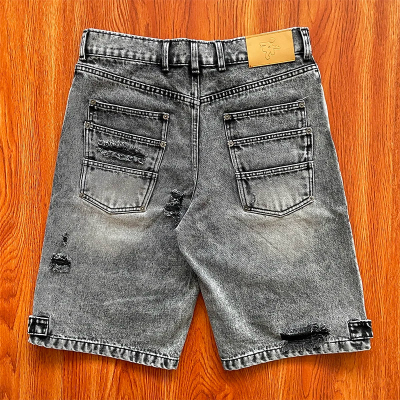 Project Capri Emergency jeans Embroidered casual denim shorts