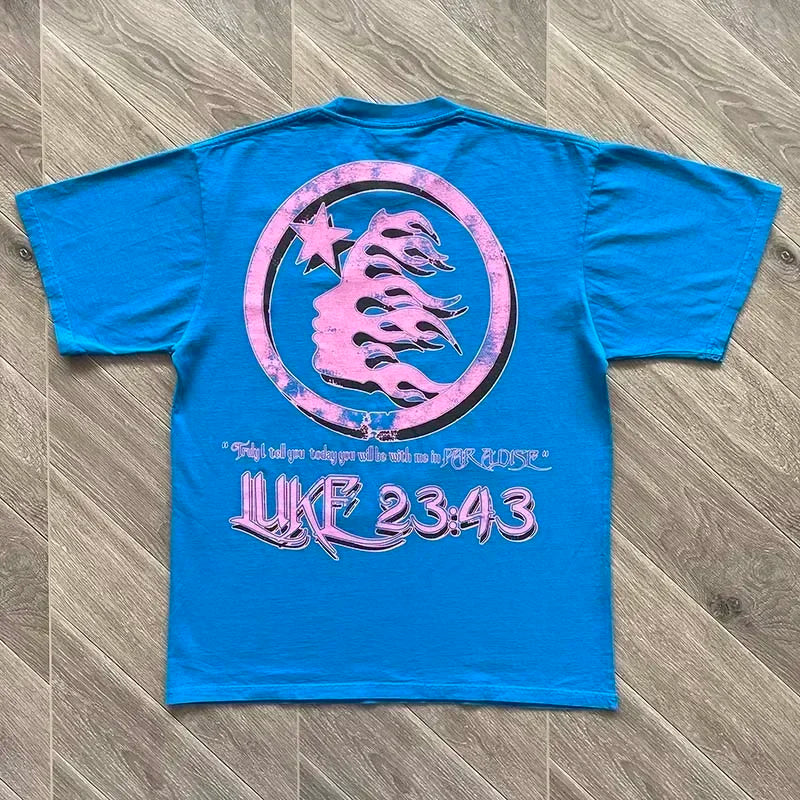 HS  Resurrection T-shirt Trend big logo men's and women's short sleeve T-shirts