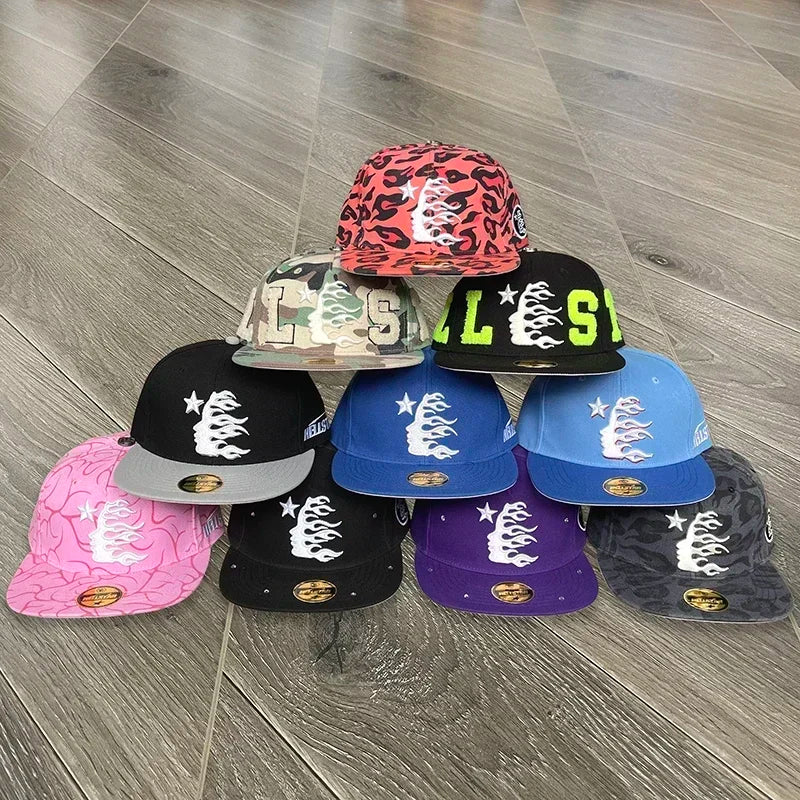 HS fitted hat Embroidered logo men's and women's casual sports baseball cap