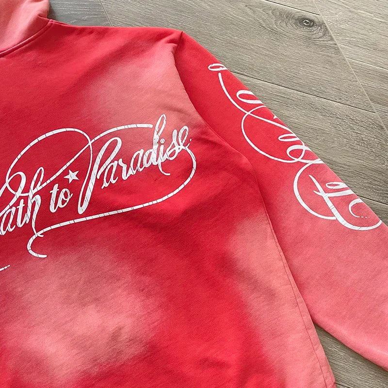 HS Path To Paradise Zipper wash hoodie