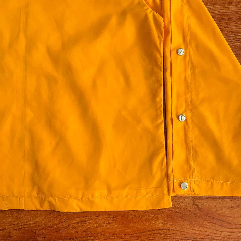 SAINT VANITY Embroidered willow nails sports style casual trench coat jacket