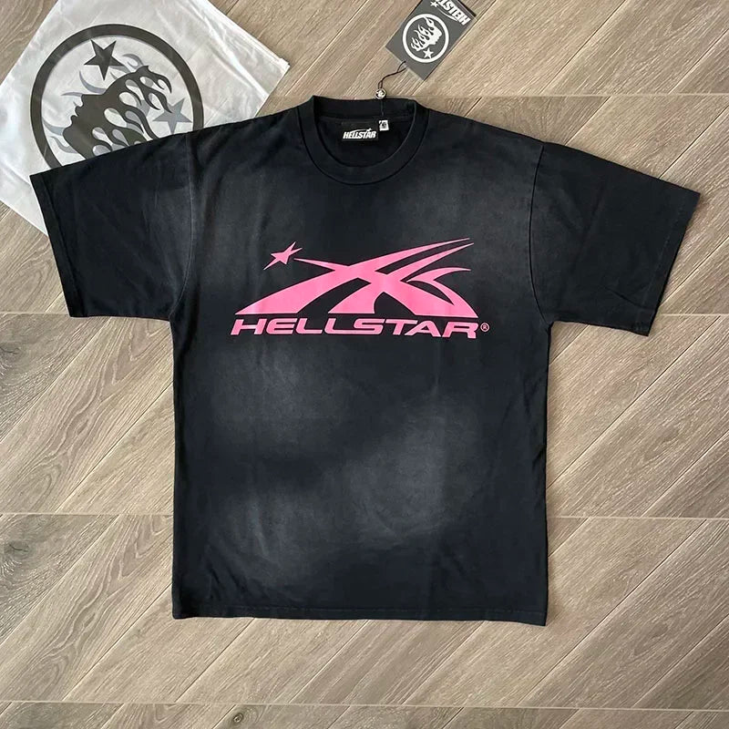 HS Gel Sport Logo T-shirt voor heren en dames katoen met korte mouwen Europa