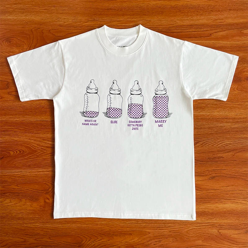 That's A Awful Lot of Cough Syrup Bottle Printed Cotton Short Sleeve T-Shirt