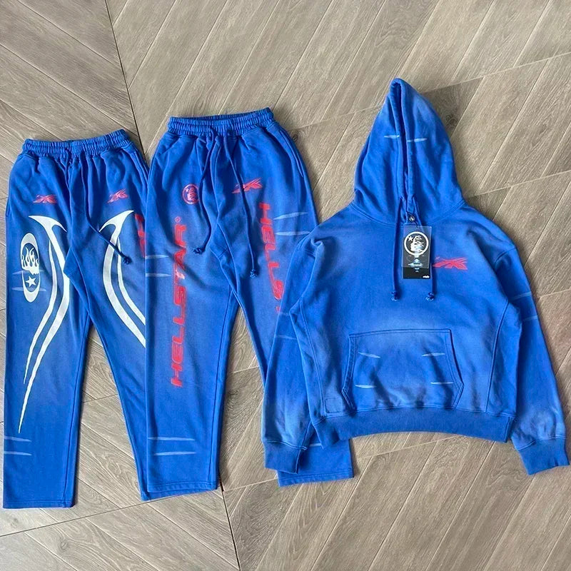 HS  Sports Gel Blue Hoodie