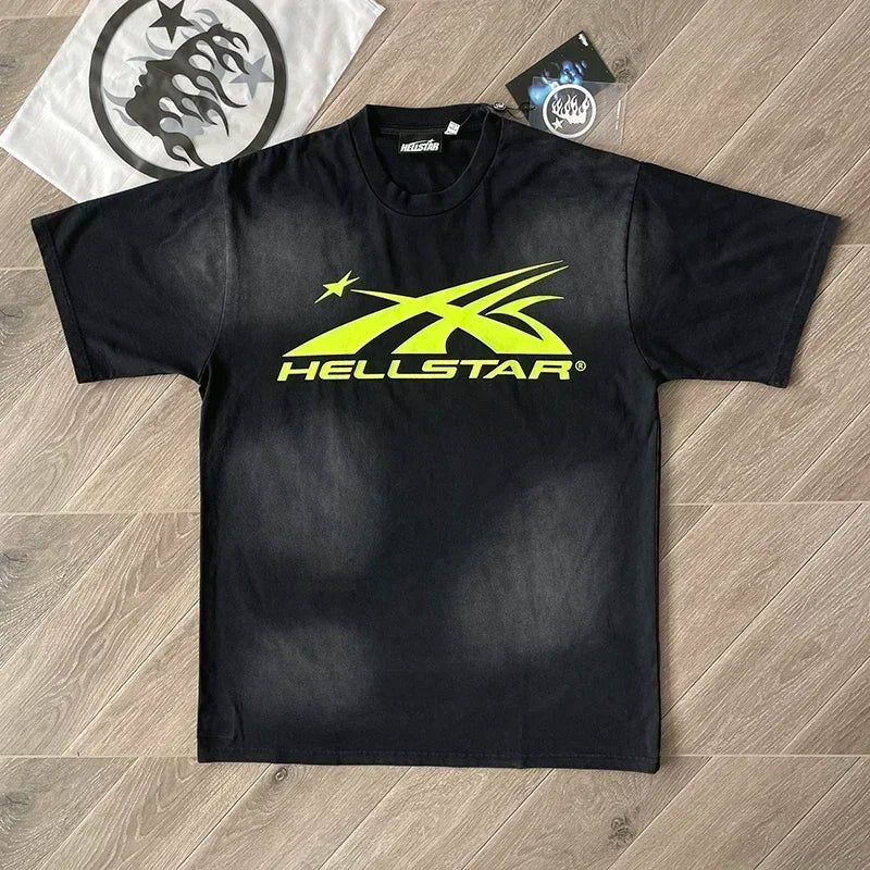 HS Gel Sport Logo T-shirt voor heren en dames katoen met korte mouwen Europa