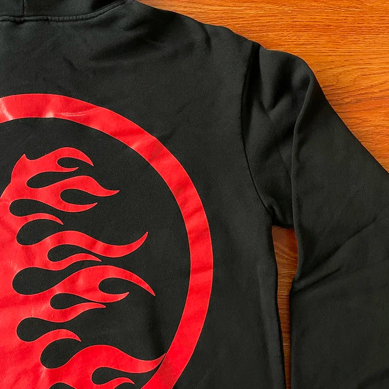 HS Sport Hoodie Large Logo Wash Water Sports Men's and Women's Casual Hoodie