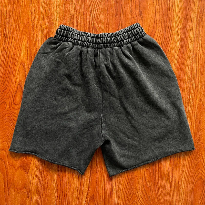 Same SAINT VANITY ins wash and do old rivets casual sports shorts