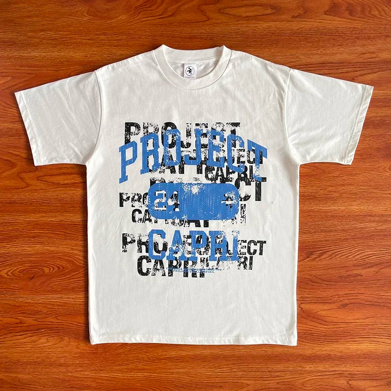 Project Capri Emergency Men's and women's cotton short-sleeved T-shirts