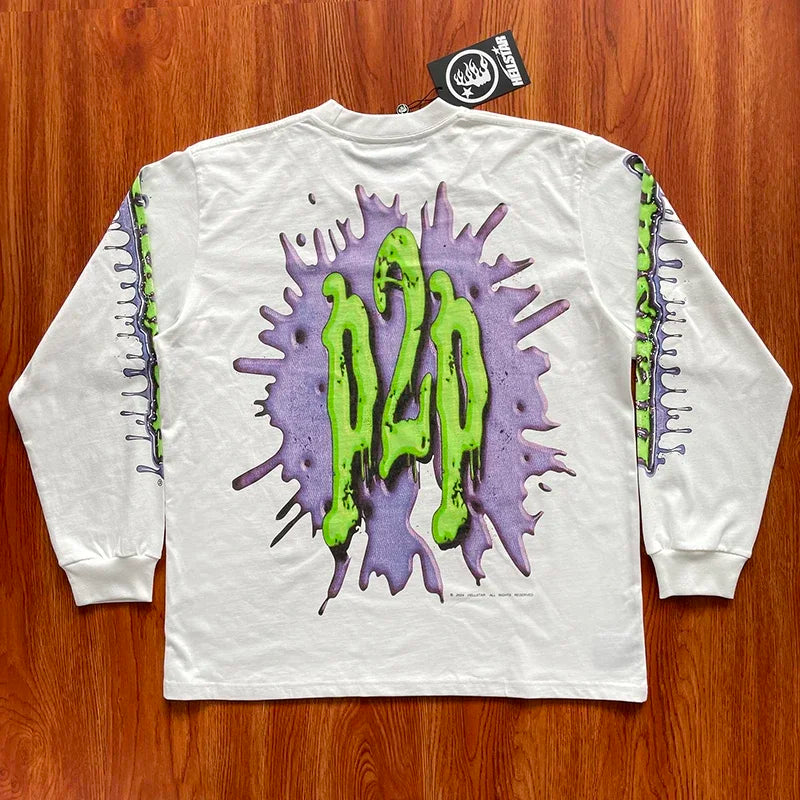 HS  Spoof kids high street casual long sleeve T-shirt