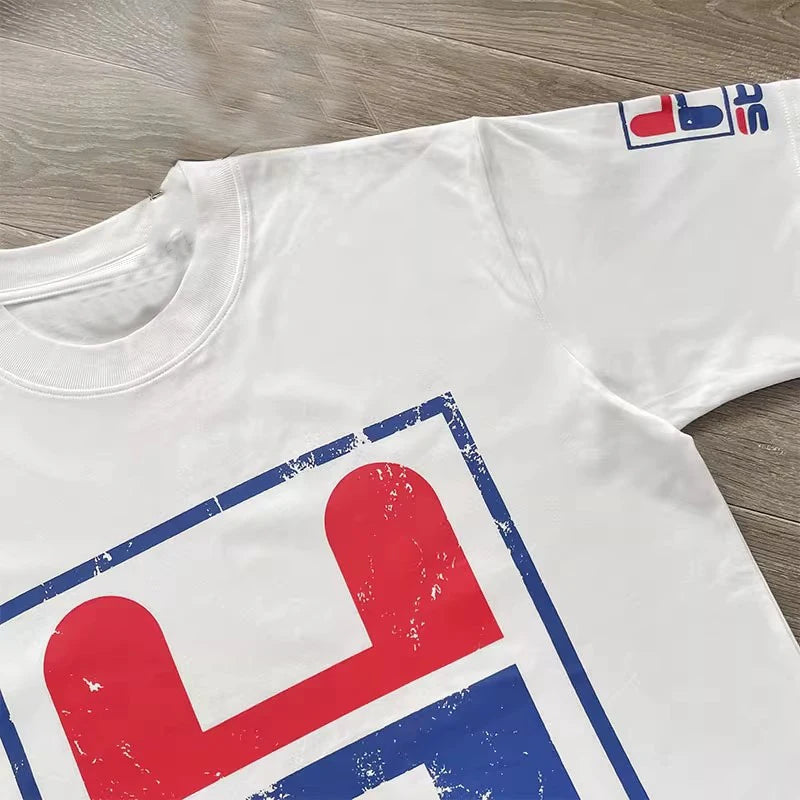 Vintage H Star Casual Short Sleeve T-Shirt