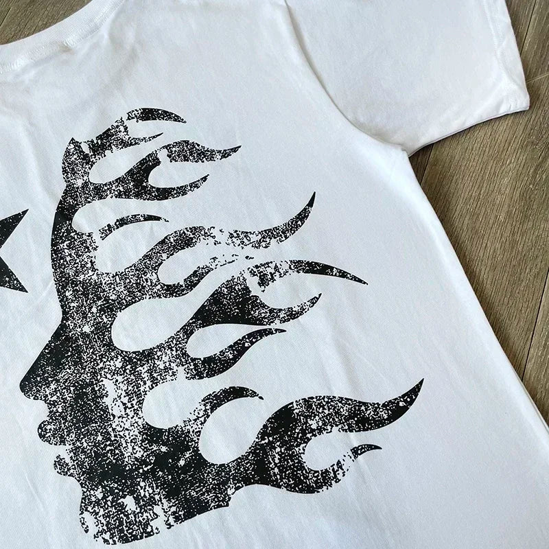 HS Rodman Green Tee European and American high street trend short-sleeved T-shirt for men and women