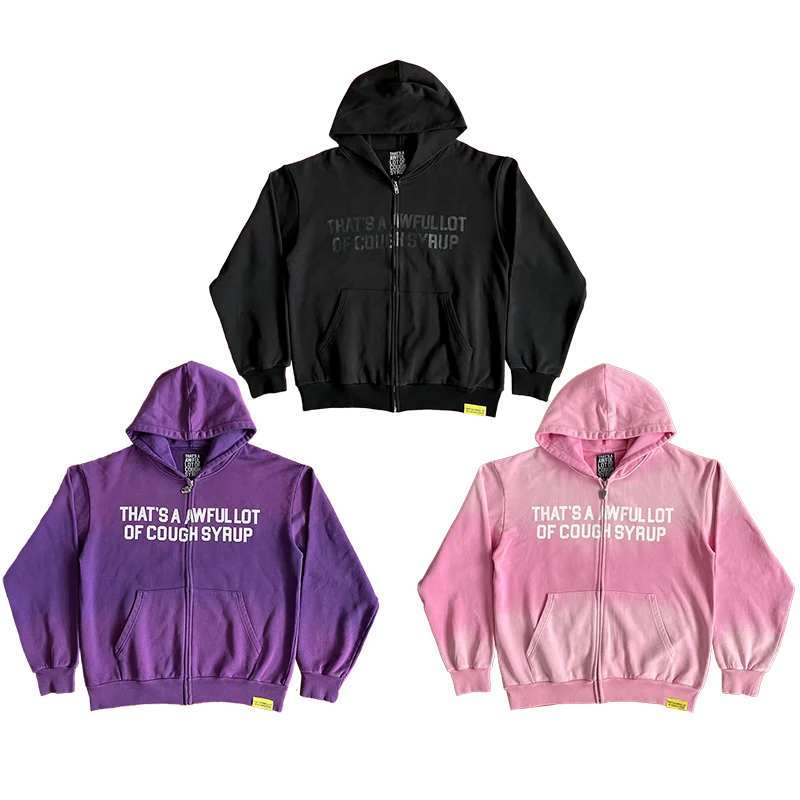 That's A Awful Lot of Cough Syrup Alphabet print casual sweater