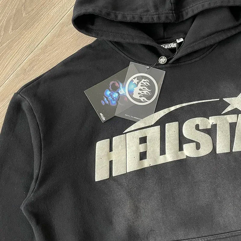 HS Uniform Big logo wash water heavy industry hoodie