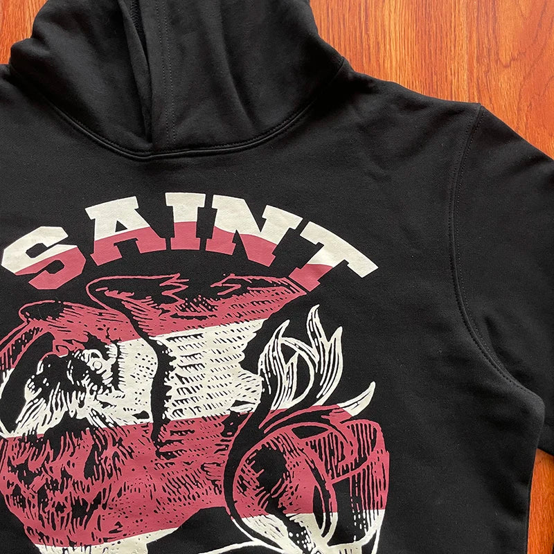 SAINT VANITY Casual men's and women's same hooded sweater