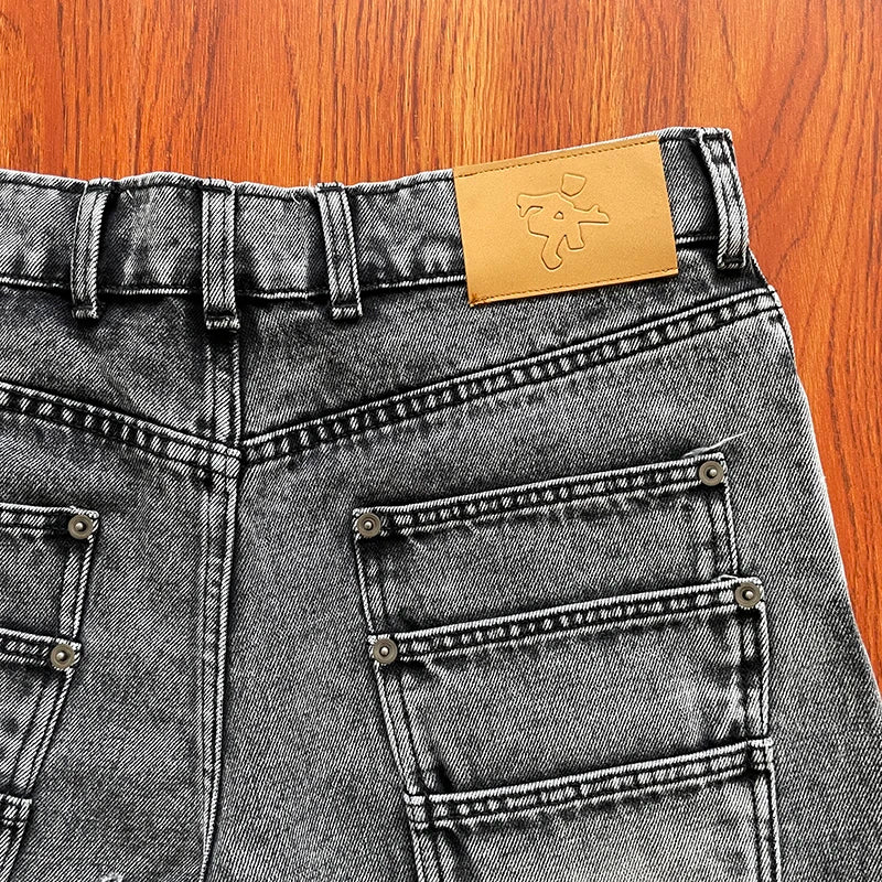 Project Capri Emergency jeans Embroidered casual denim shorts