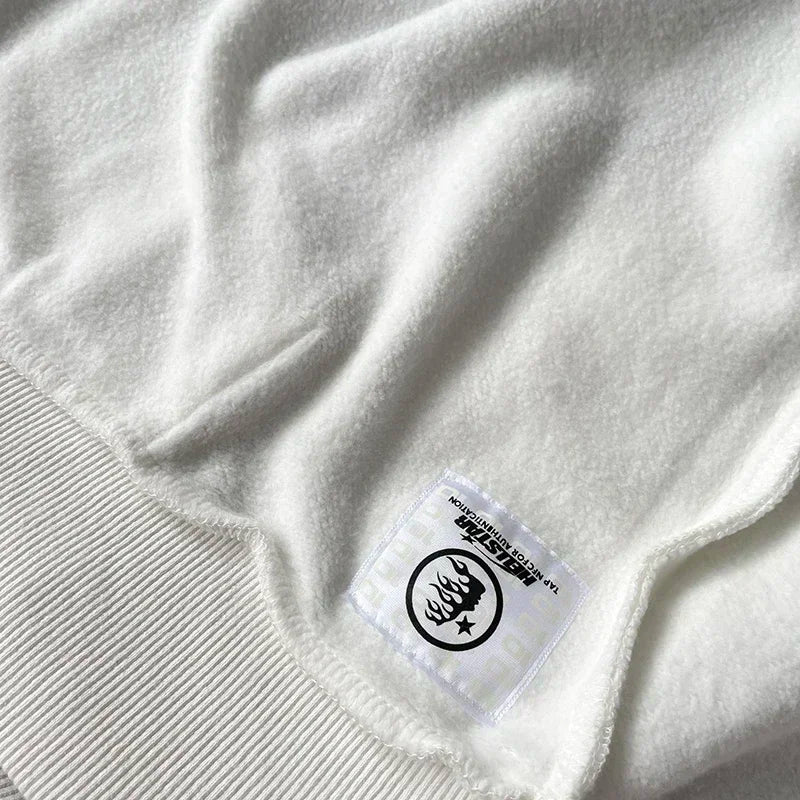 HS Flame Glitter Zip-Up Glitter fleece hoodie