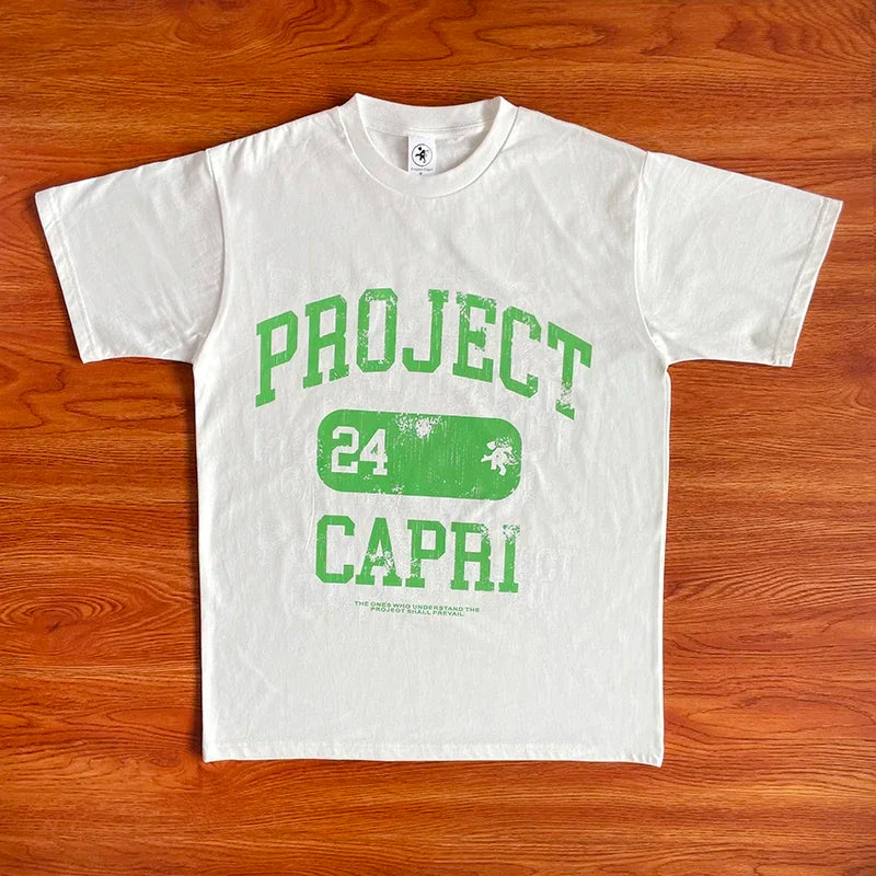 Project Capri Emergency Men's and women's cotton short-sleeved T-shirts