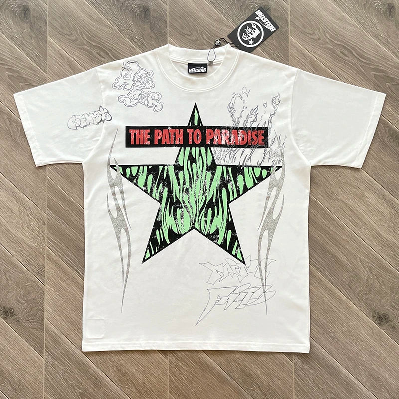 SP5 tee The Path to Paradise cotton short-sleeved t-shirt