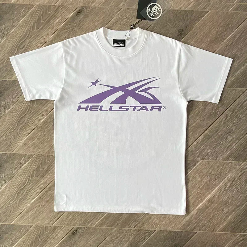 HS Gel Sport Logo T-shirt voor heren en dames katoen met korte mouwen Europa