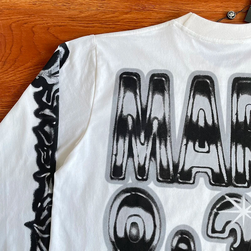 HS Airbrushed casual long sleeve T-shirt for men and women