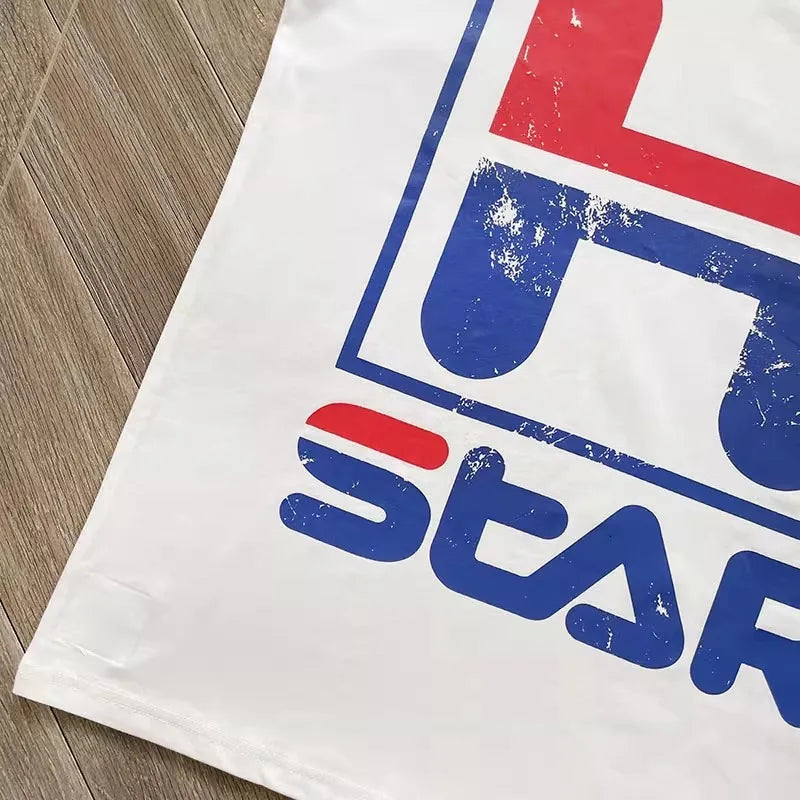 Vintage H Star Casual Short Sleeve T-Shirt