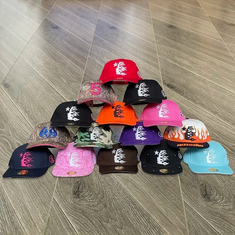 HS  fitted hat diamond embroidered logo men and women casual sports baseball hats