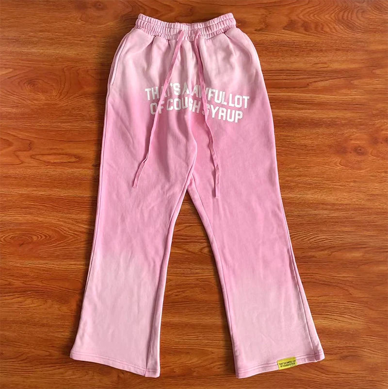 That's A Awful Lot of Cough Syrup Loose wide-leg pants